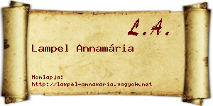 Lampel Annamária névjegykártya
